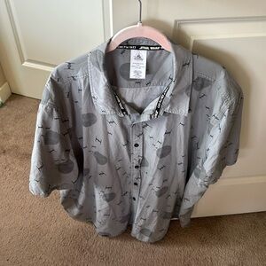 Disney parks star wars button up shirt mens xxl